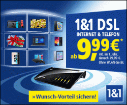 1&amp;1 DSL Wunsch-Vorteil sichern