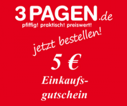 3pagen - Einkaufsgutschein 5€