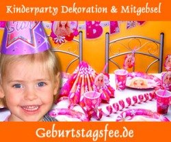Geburtstagsfee - Kinderparty Dekoration &amp; Mitgebsel