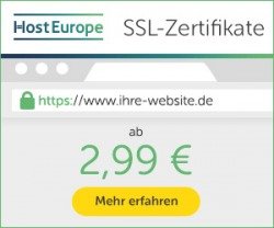 Host Europe - Ihre Webseite ab 2,99€