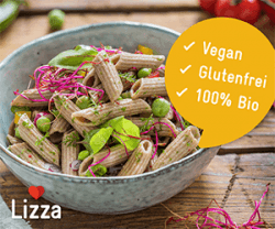 Lizza - Pasta Vegan, Glutenfrei, 100% Bio