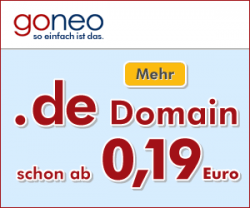 goneo - Domain schon ab 0,19€