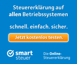 smartsteuer - die online Steuererklärung - kostenlos testen